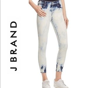 J BRAND 'ALANA' Bleach Tie Dye Skinny size 25
